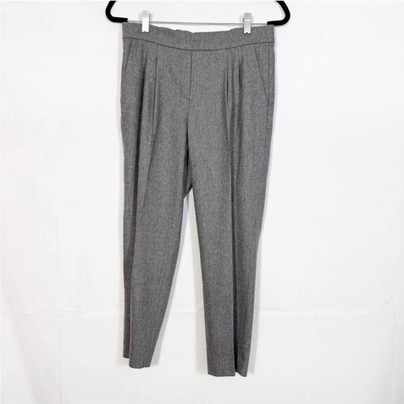 Babaton X Aritzia Cohen Pants Trousers Heather Medium Grey Wool Cashmere Stretch - Picture 9 of 9